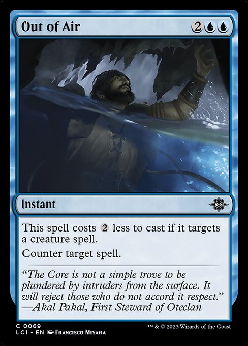 Out of Air – The Lost Caverns of Ixalan (LCI-69) Magic: The Gathering card