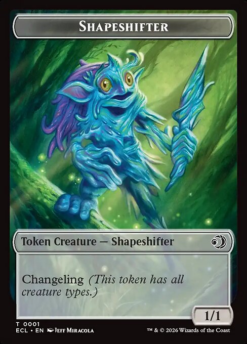 Shapeshifter – Lorwyn Eclipsed Tokens (TECL-1) Magic: The Gathering card | LC-REM-20260804-15544019059020-c2963ce1-f9d8-437a-9489-e0913a8b8d26