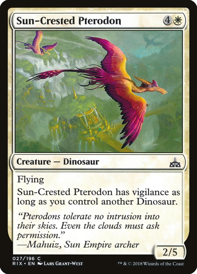 Sun-Crested Pterodon - Rivals of Ixalan (Common) [RIX-27]