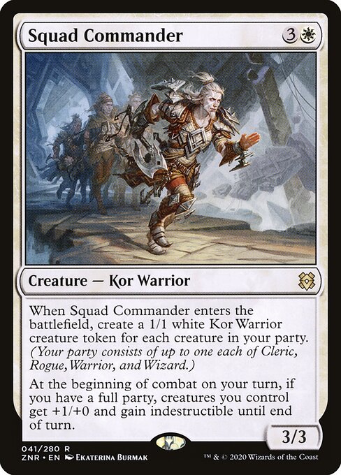 Squad Commander – Zendikar Rising (ZNR-41) Magic: The Gathering card