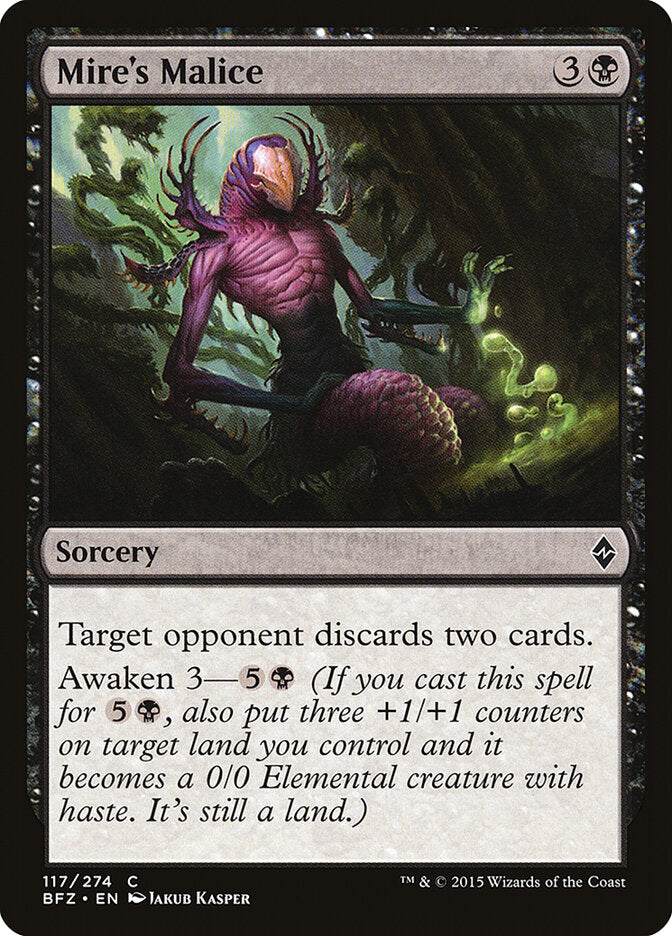 Mire's Malice - Battle for Zendikar (Common) [BFZ-117] Hoofdafbeelding
