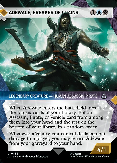 Adéwalé, Breaker of Chains – Assassin's Creed (ACR-136) Magic: The Gathering card | LC-REM-20260804-15586281292108-c2e0ee24-94fc-4042-b3cf-a5a8a2432ba4 Hauptbild