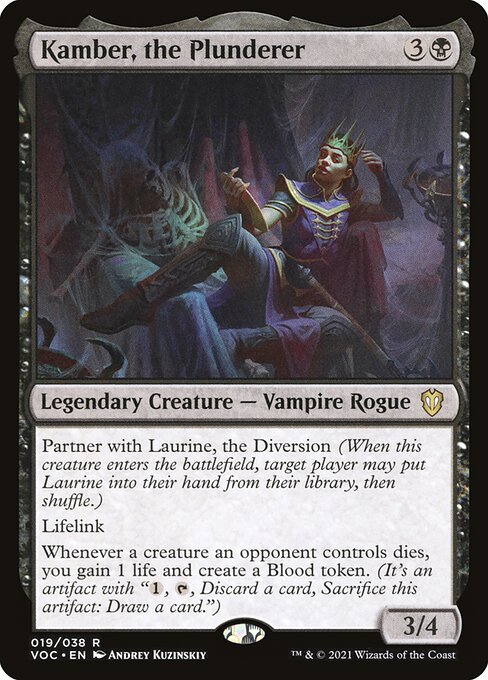 Kamber, the Plunderer – Crimson Vow Commander (VOC-19) Magic: The Gathering card | LC-REM-20260804-15151751397708-c2e932f7-1a72-44e7-89f7-b853eada74f0 Imagen principal del producto