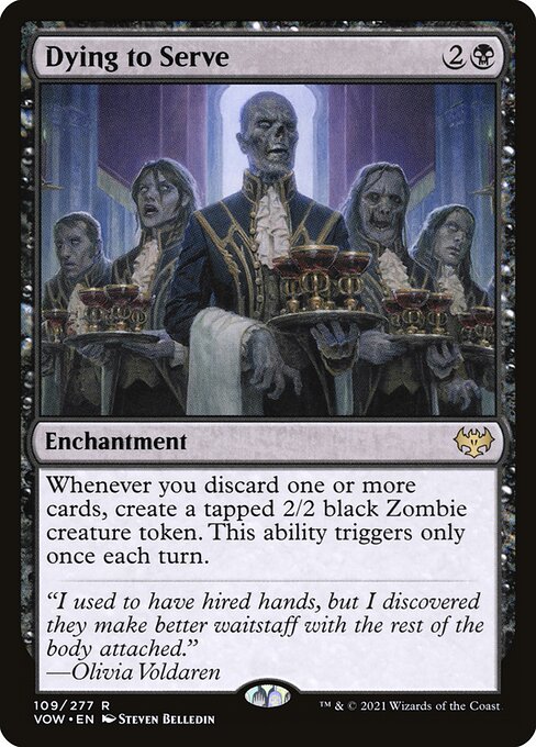 Dying to Serve – Innistrad: Crimson Vow (VOW-109) Magic: The Gathering card