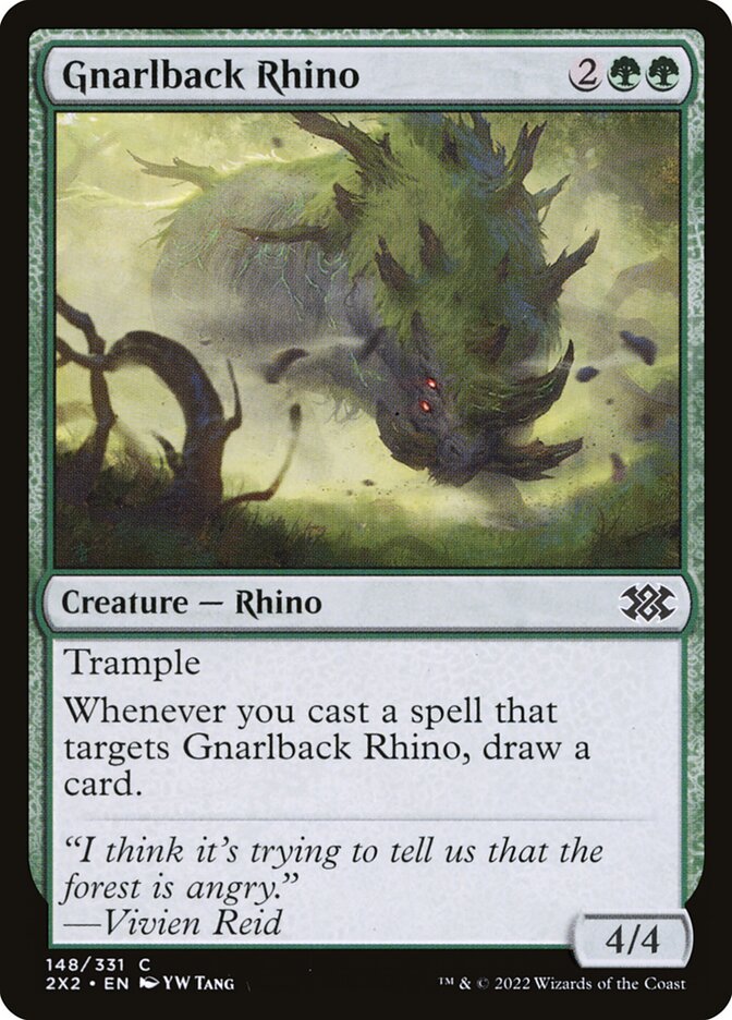 Gnarlback Rhino - Double Masters 2022 (Common) [2X2-148]