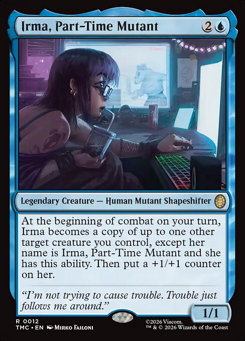 Irma, Part-Time Mutant – Teenage Mutant Ninja Turtles Eternal (TMC-12) Magic: The Gathering card | LC-REM-20260804-15634922832204-c3128529-4ccd-4809-8388-03f7faa0eabe Hauptbild