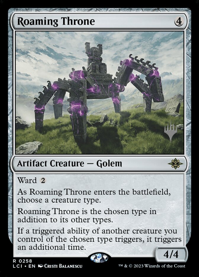 Magic-kaart Roaming Throne PLCI-258 uit The Lost Caverns of Ixalan Promos (Rare)