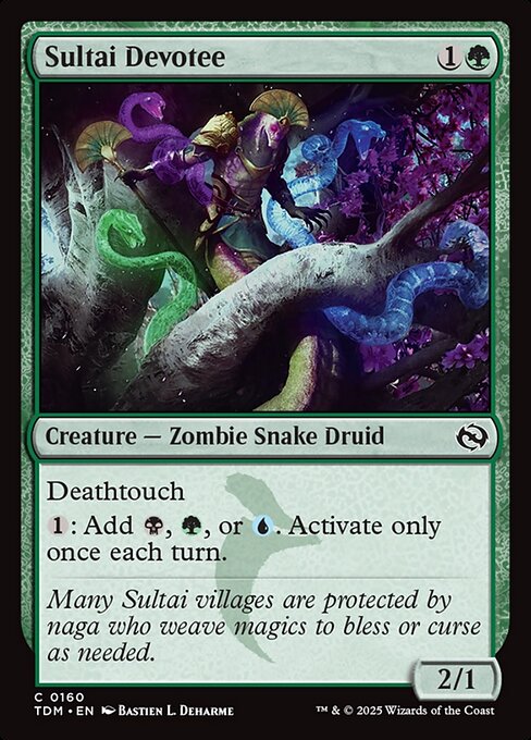 Sultai Devotee – Tarkir: Dragonstorm (TDM-160) Magic: The Gathering card Hauptbild