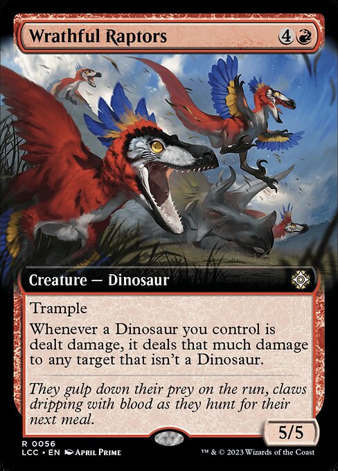 Wrathful Raptors – The Lost Caverns of Ixalan Commander (LCC-56) Magic: The Gathering card | LC-REM-20260804-15393191919948-c3325df6-93ff-48f7-bf77-948053c15d64 Imagen principal del producto