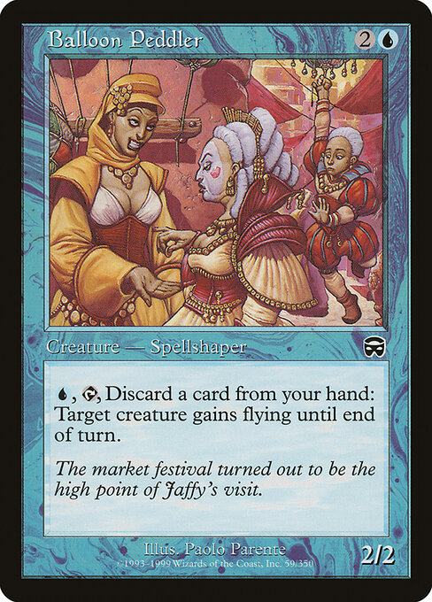 Balloon Peddler – Mercadian Masques (MMQ-59) Magic: The Gathering card