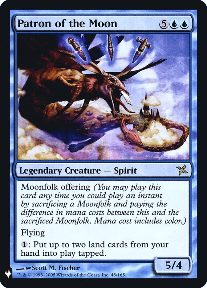 Magic-kaart Patron of the Moon MYS-45 uit Mystery Booster (Rare)