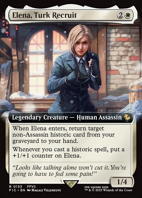 Elena, Turk Recruit – Final Fantasy Commander (FIC-133) Magic: The Gathering card | LC-REM-20260804-15339553358156-c392f20f-4ad0-4302-9b12-15131e8fc9a3 Hauptbild