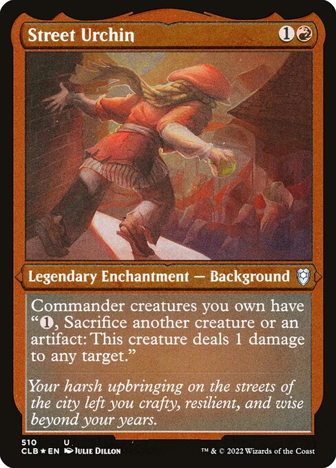 Street Urchin – Commander Legends: Battle for Baldur's Gate (CLB-510) Magic: The Gathering card | LC-REM-20260804-15151330328908-c393ffd7-18e6-4399-ba6f-5e211c669113