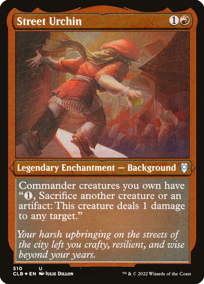 Magic-kaart Street Urchin CLB-510 uit Commander Legends: Battle for Baldur's Gate (Uncommon) Hauptbild