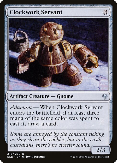 Clockwork Servant – Throne of Eldraine (ELD-216) Magic: The Gathering card