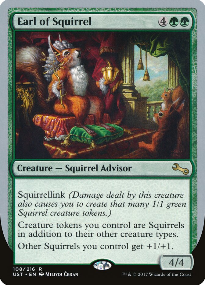 Magic-kaart Earl of Squirrel UST-108 uit Unstable (Rare) Imagen principal del producto