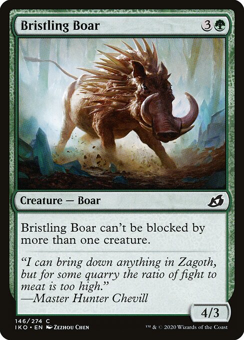 Bristling Boar – Ikoria: Lair of Behemoths (IKO-146) Magic: The Gathering card | LC-REM-20260804-15150898676044-c3c3243c-e9af-4b7d-8296-f7714436e571