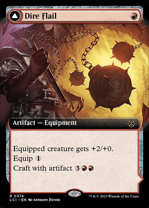 Dire Flail // Dire Blunderbuss – The Lost Caverns of Ixalan (LCI-374) Magic: The Gathering card | LC-REM-20260804-15393069171020-c3c5e4a1-7668-41a0-acd3-d45809b6a95e