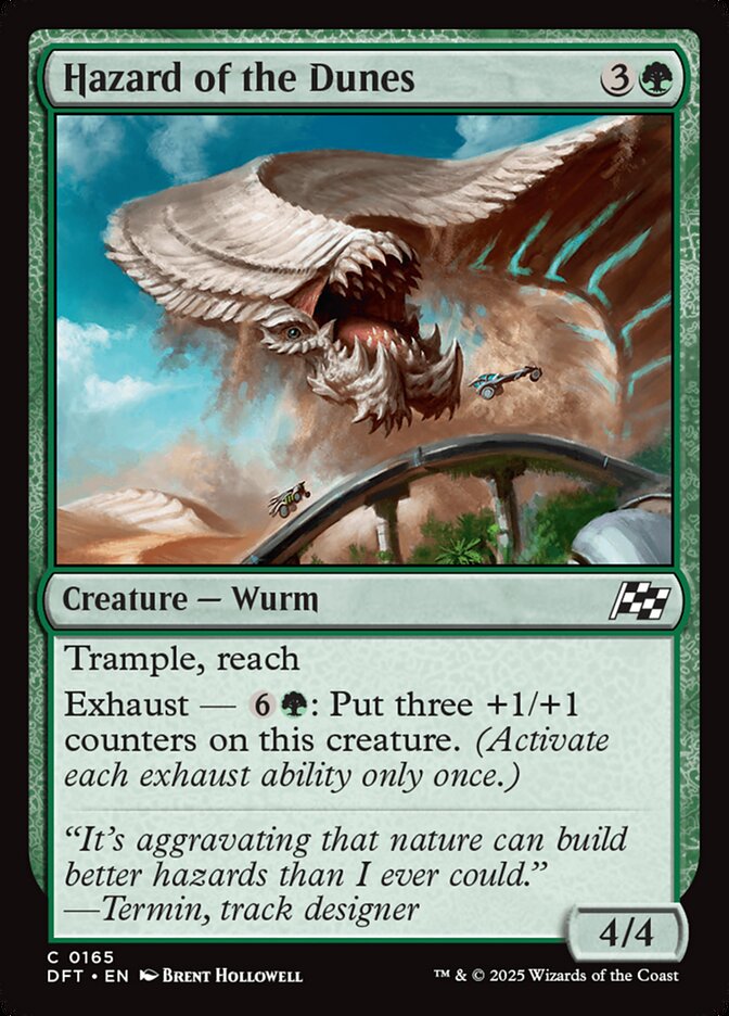 Magic-kaart Hazard of the Dunes DFT-165 uit Aetherdrift (Common)