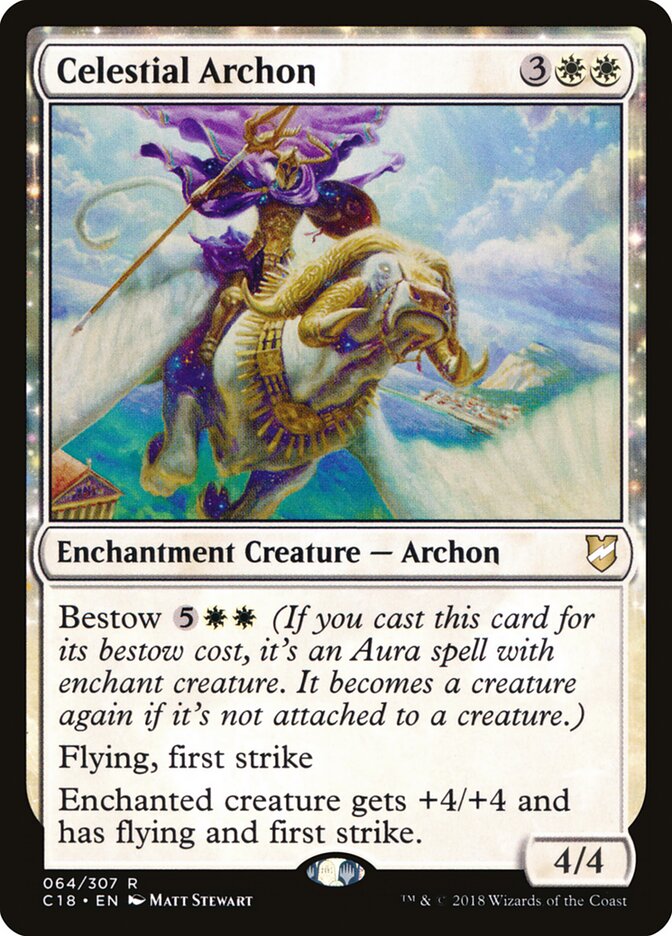 Magic-kaart Celestial Archon C18-64 uit Commander 2018 (Rare)