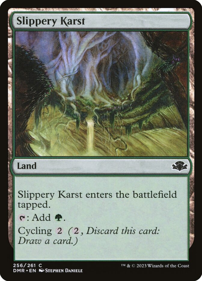Slippery Karst - Dominaria Remastered (Common) [DMR-256] Main image