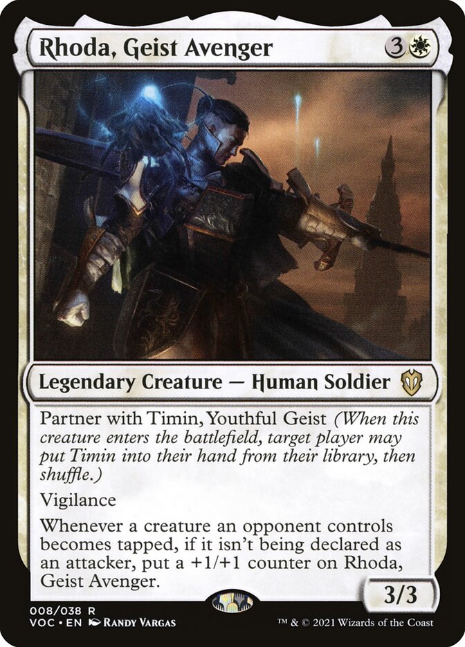 Rhoda, Geist Avenger (V.1) - Commander: Innistrad: Crimson Vow (Rare) [VOC-8] Image principale du produit