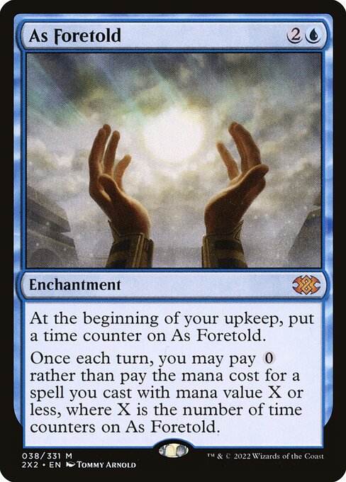 As Foretold – Double Masters 2022 (2X2-38) Magic: The Gathering card