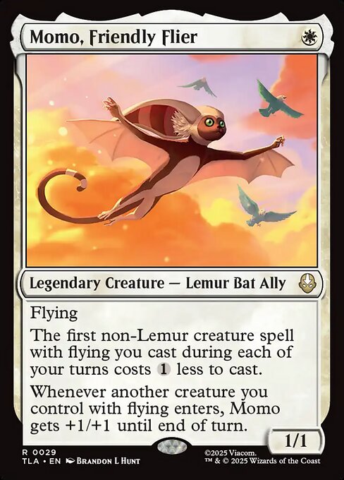 Momo, Friendly Flier – Magic: The Gathering | Avatar: The Last Airbender (TLA-29) Magic: The Gathering card