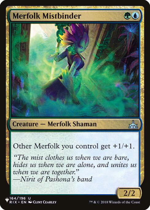 Merfolk Mistbinder – The List (PLST-RIX-164) Magic: The Gathering card | LC-REM-20260804-15151853732172-c4a51f3e-fa13-44fb-b48d-0092e5b30356 Main image