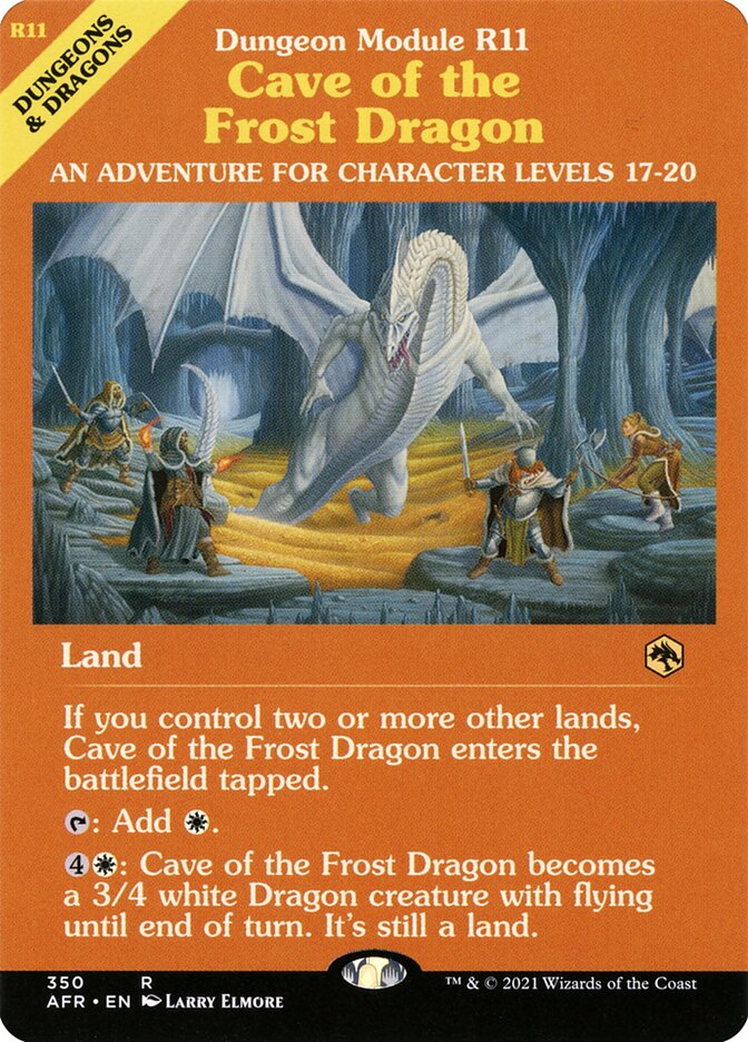 Magic-kaart Cave of the Frost Dragon AFR-350 uit Adventures in the Forgotten Realms (Rare)