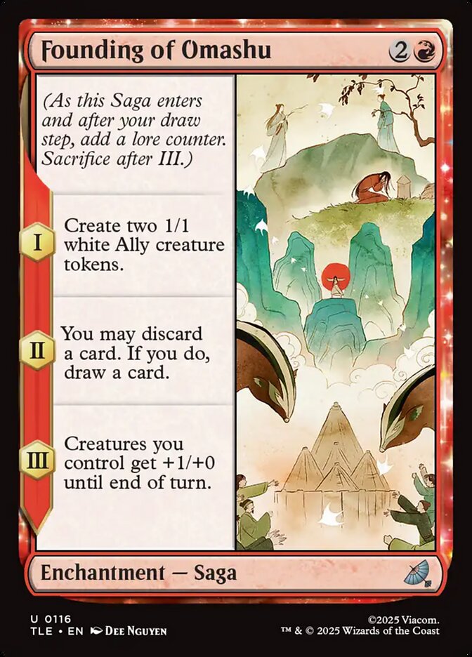Magic-kaart Founding of Omashu TLE-116 uit Avatar: The Last Airbender Eternal (Uncommon)