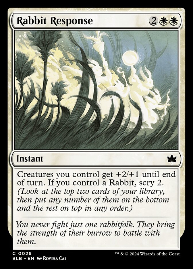 Rabbit Response - Bloomburrow (Common) [BLB-26] Main image