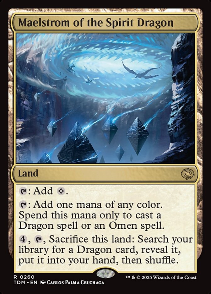 Magic-kaart Maelstrom of the Spirit Dragon TDM-260 uit Tarkir: Dragonstorm (Rare) Image principale du produit