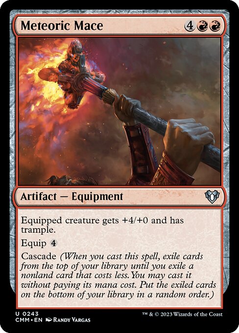 Meteoric Mace – Commander Masters (CMM-243) Magic: The Gathering card