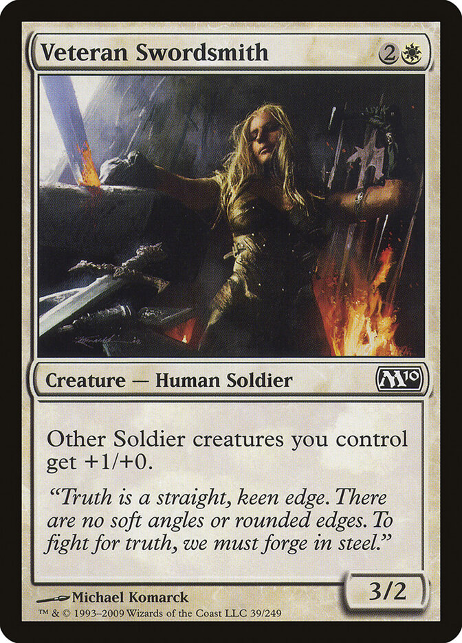Veteran Swordsmith - Magic 2010 (Common) [M10-39]