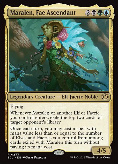 Maralen, Fae Ascendant – Lorwyn Eclipsed (ECL-233) Magic: The Gathering card