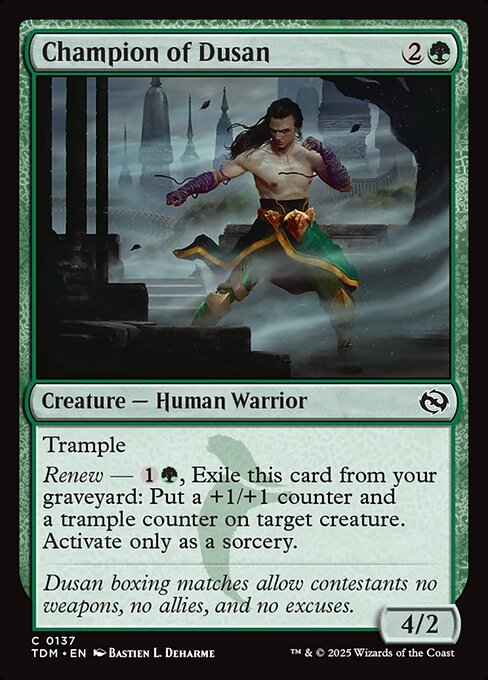 Champion of Dusan – Tarkir: Dragonstorm (TDM-137) Magic: The Gathering card | LC-REM-20260804-15401856827724-c51dcdab-38ee-4804-8859-09adc353c182