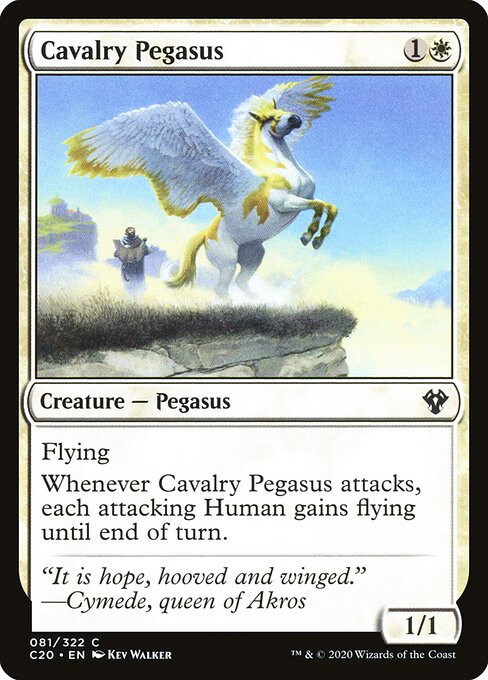 Cavalry Pegasus – Commander: Ikoria (C20-81) Magic: The Gathering card Imagen principal del producto
