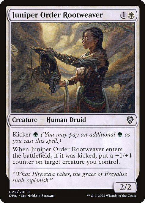 Juniper Order Rootweaver – Dominaria United (DMU-22) Magic: The Gathering card