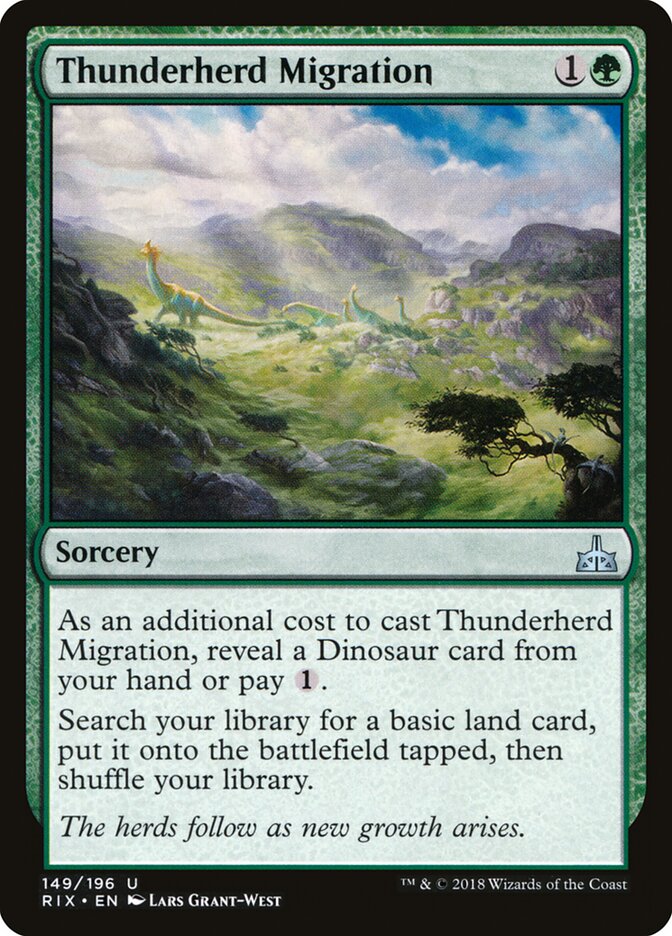 Thunderherd Migration - Rivals of Ixalan (Uncommon) [RIX-149]