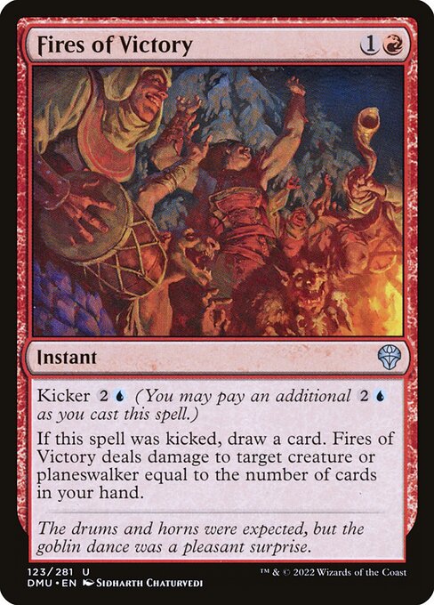 Fires of Victory – Dominaria United (DMU-123) Magic: The Gathering card