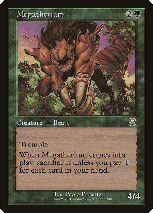 Megatherium – Mercadian Masques (MMQ-259) Magic: The Gathering card
