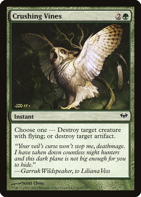 Crushing Vines – Dark Ascension (DKA-110) Magic: The Gathering card Imagen principal del producto