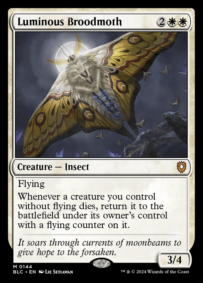 Luminous Broodmoth - Commander: Bloomburrow (Mythic) [BLC-144]