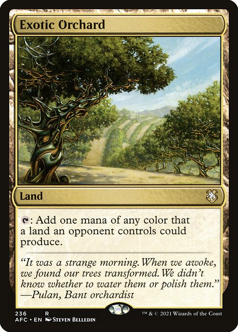 Exotic Orchard – Forgotten Realms Commander (AFC-236) Magic: The Gathering card | LC-REM-20260804-15150850212172-c5a8de0f-726a-4ea3-9215-5188f7181951