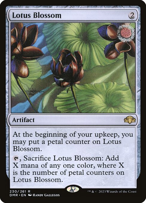 Lotus Blossom – Dominaria Remastered (DMR-230) Magic: The Gathering card Imagen principal del producto