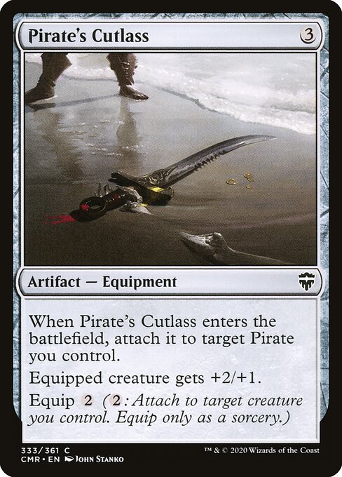 Pirate's Cutlass – Commander Legends (CMR-333) Magic: The Gathering card