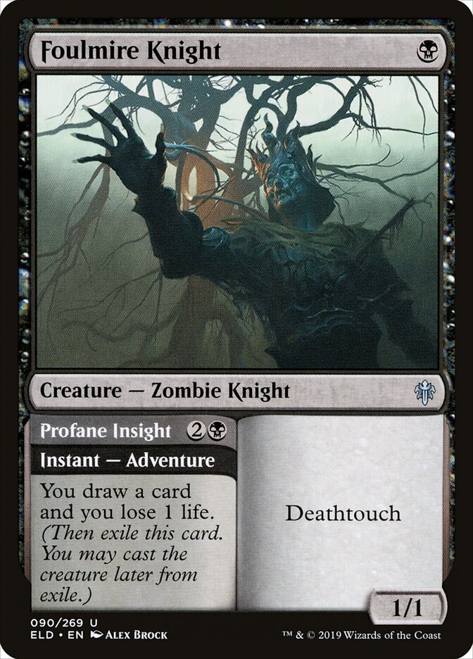 Foulmire Knight // Profane Insight - Throne of Eldraine (Uncommon) [ELD-90] Main image