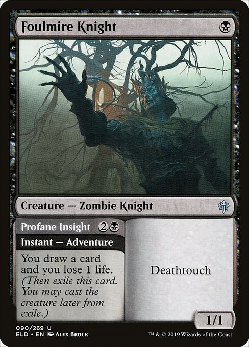 Foulmire Knight // Profane Insight – Throne of Eldraine (ELD-90) Magic: The Gathering card | LC-REM-20260804-15150649344332-c5f6c745-e46a-42eb-8eca-b7b74ab1245e