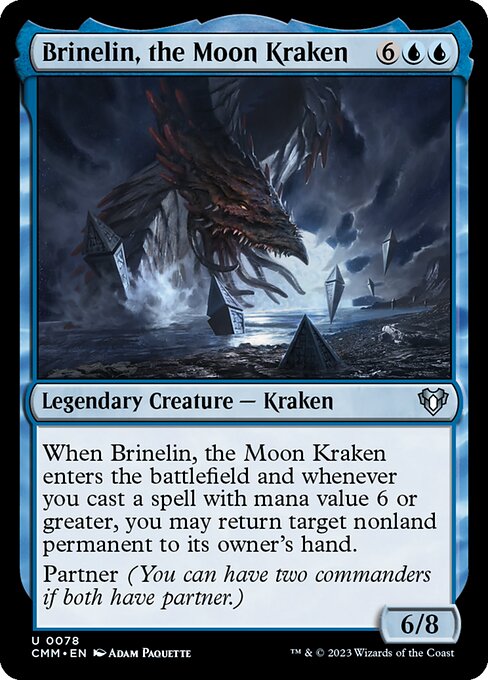 Brinelin, the Moon Kraken – Commander Masters (CMM-78) Magic: The Gathering card Main image